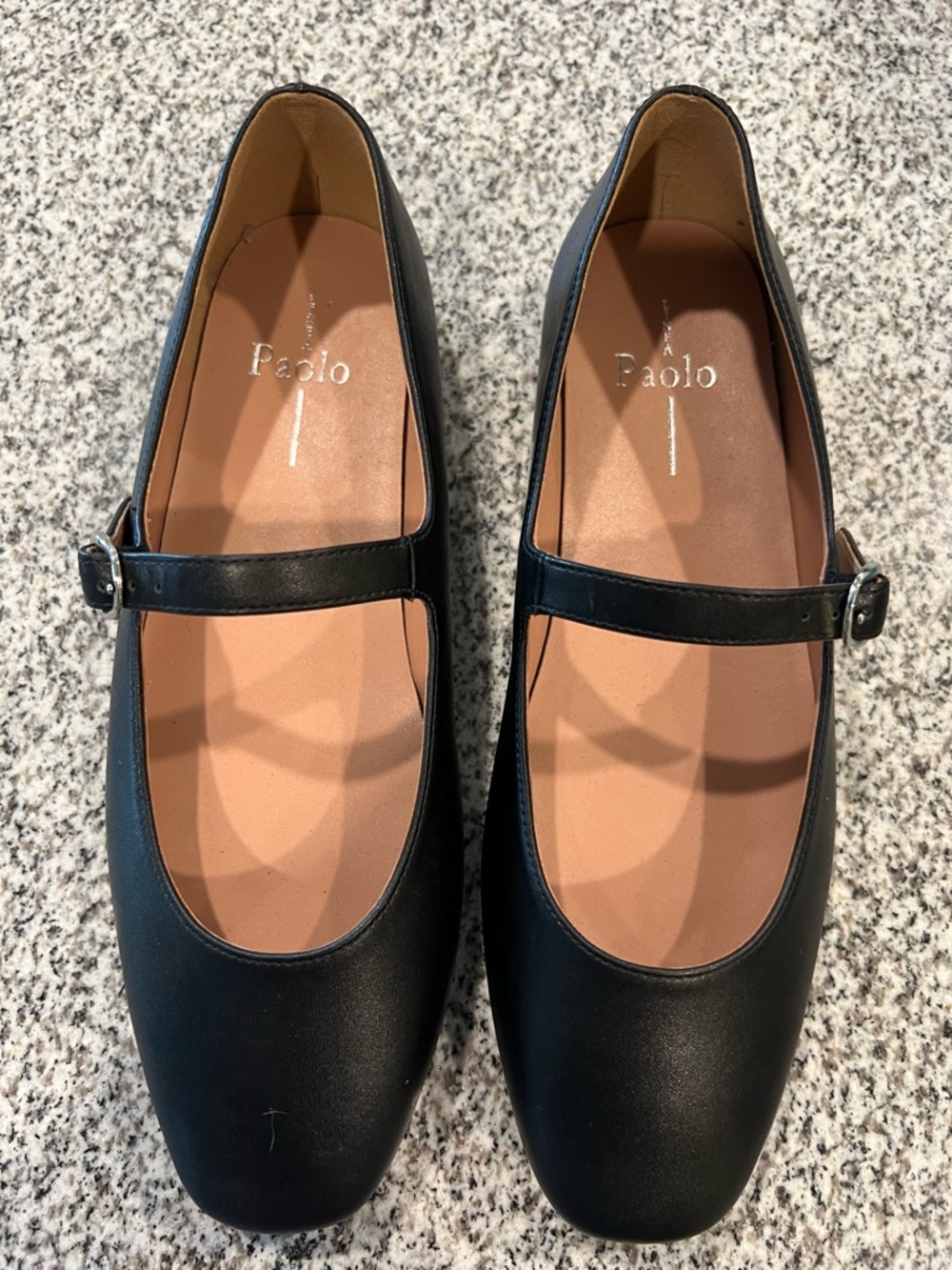 NWT Paolo Classic Black Mary Jane Flats - Picture 3 of 6